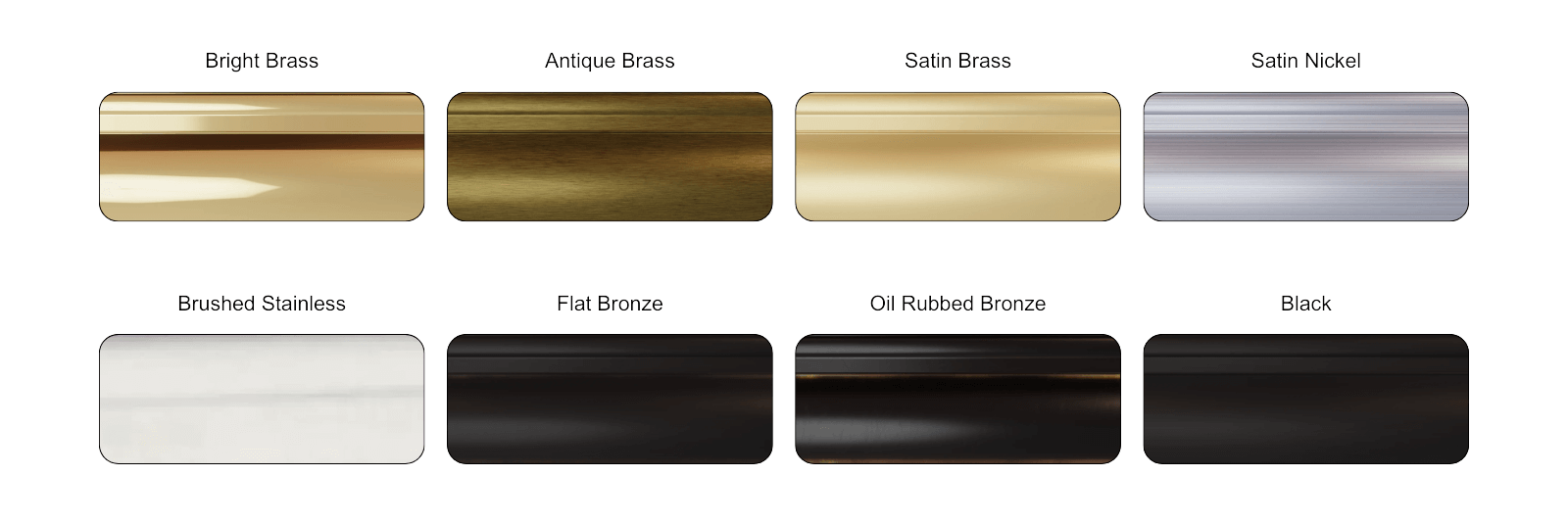 Door hardware colors