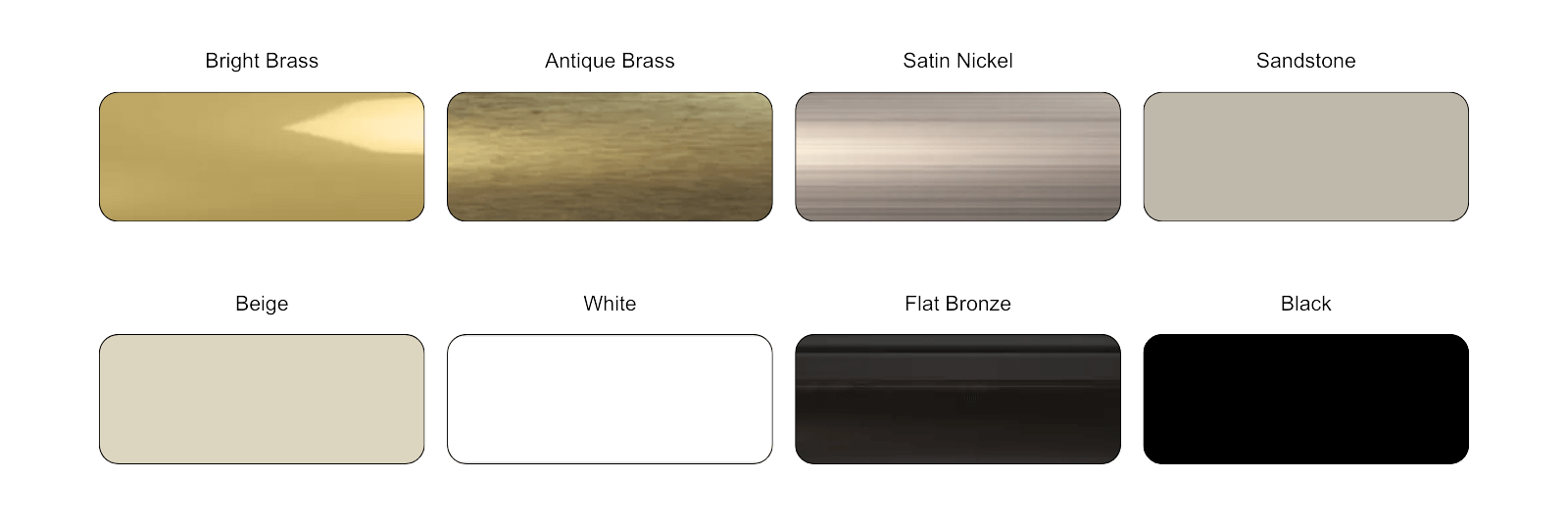 aeris window hardware color options