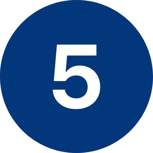 round number icon 5