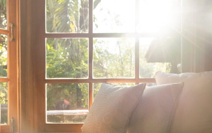Sunlight coming through a window