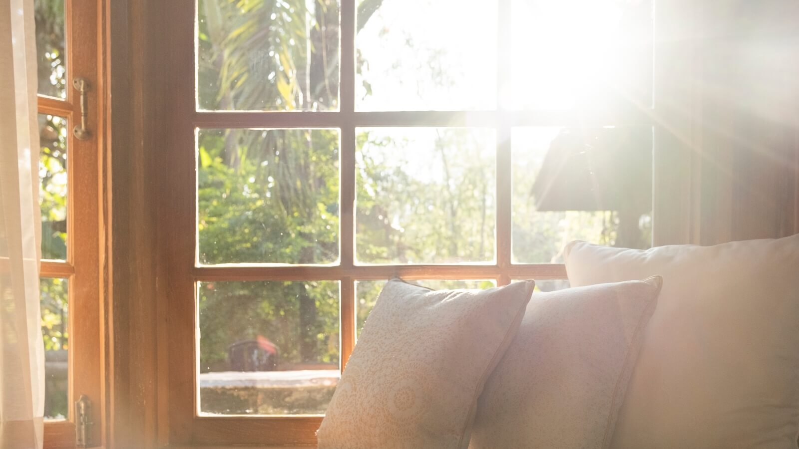 Sunlight coming through a window