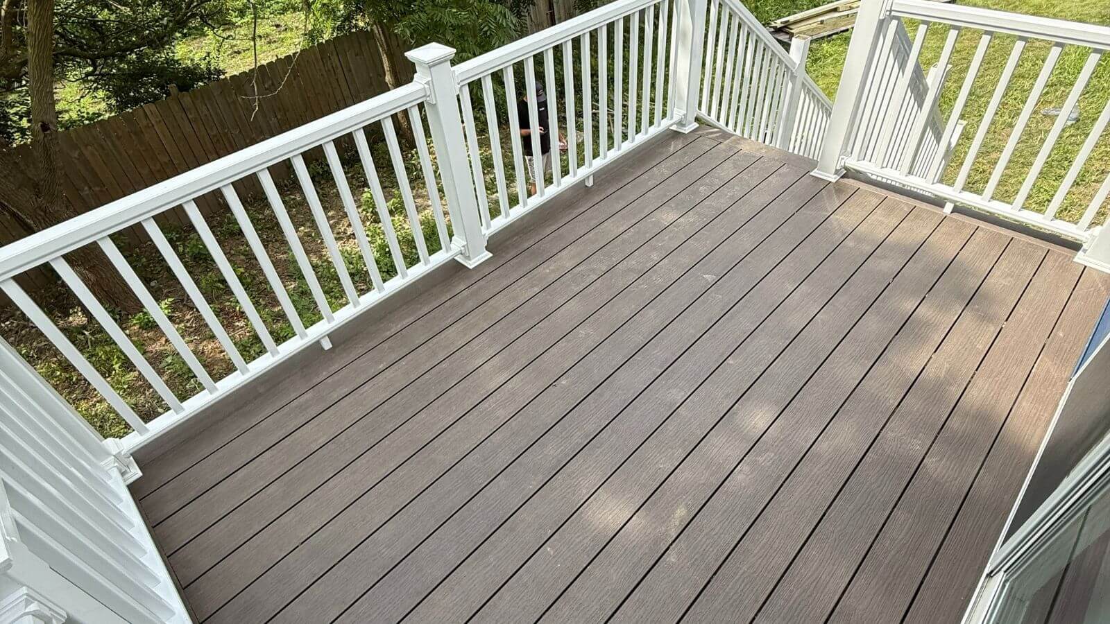 mile road deck after installation