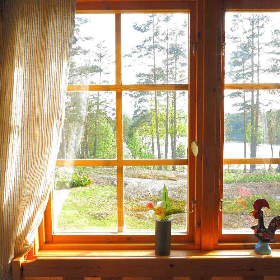 window with curtains