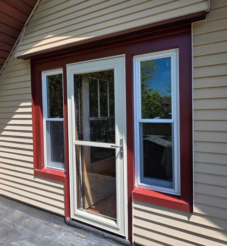 Shorewood door replacement after image outside house